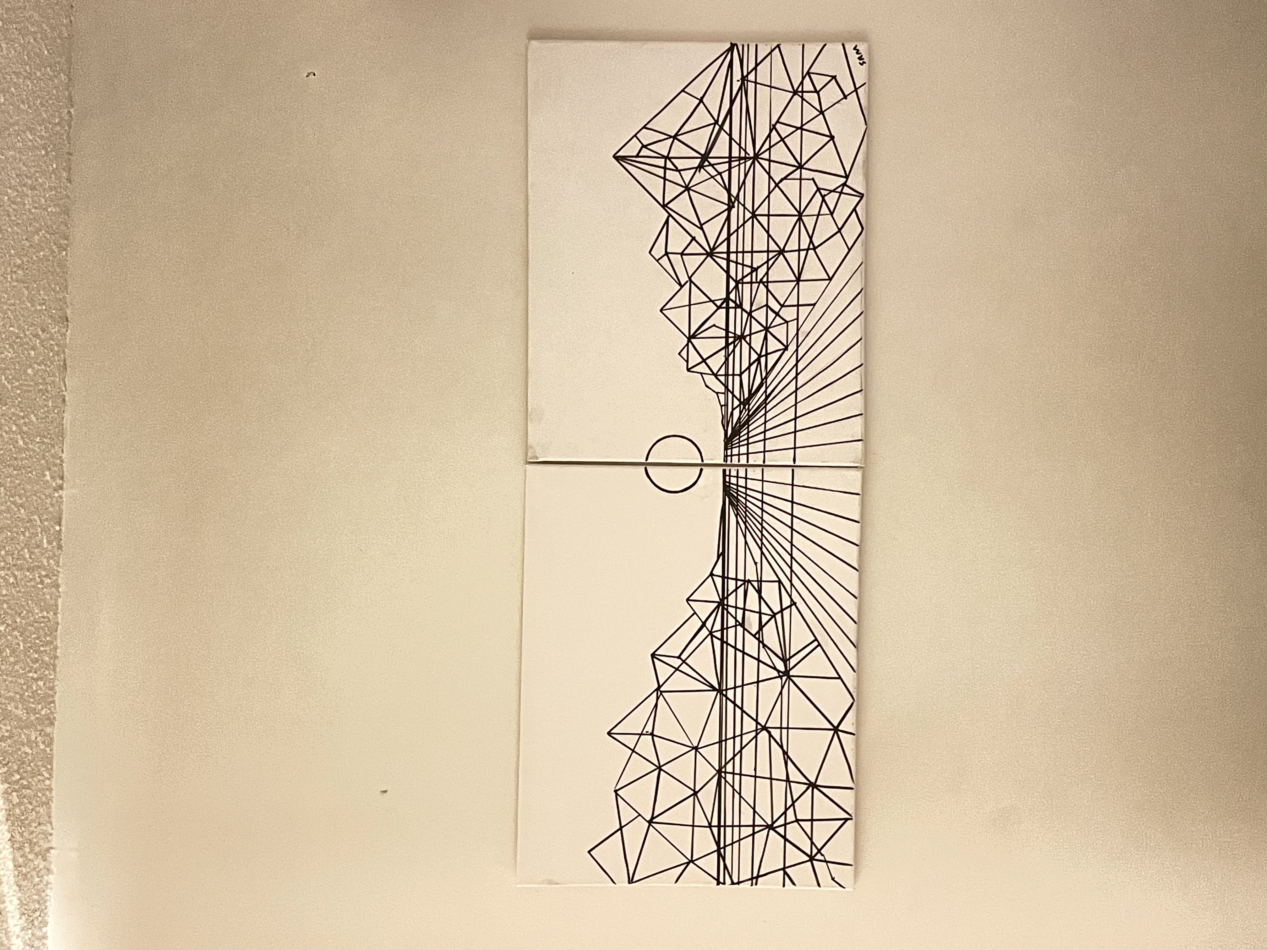 Perspective — close-up of the painting surface